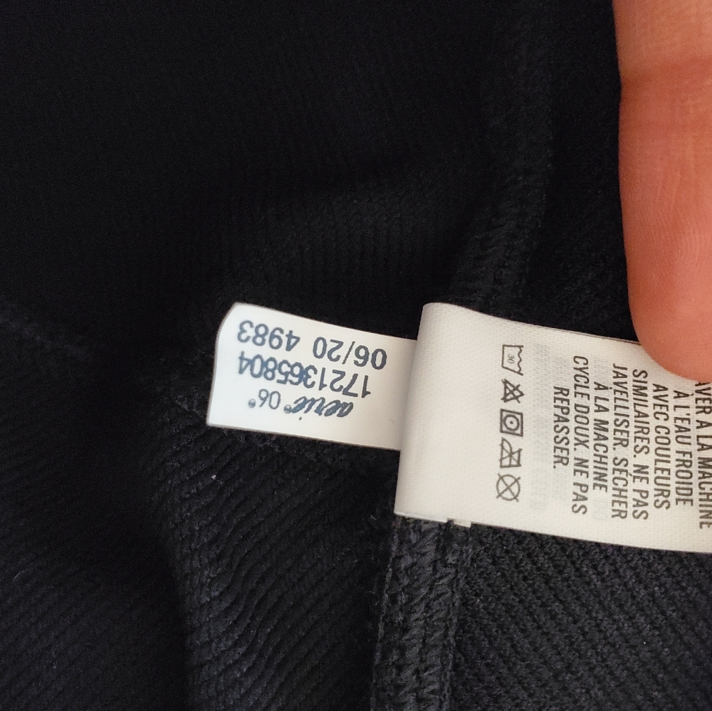 AERIE Large Offline Black Seamless High Rise Ribbed Athletic Leggings sz L - Picture 9 of 9